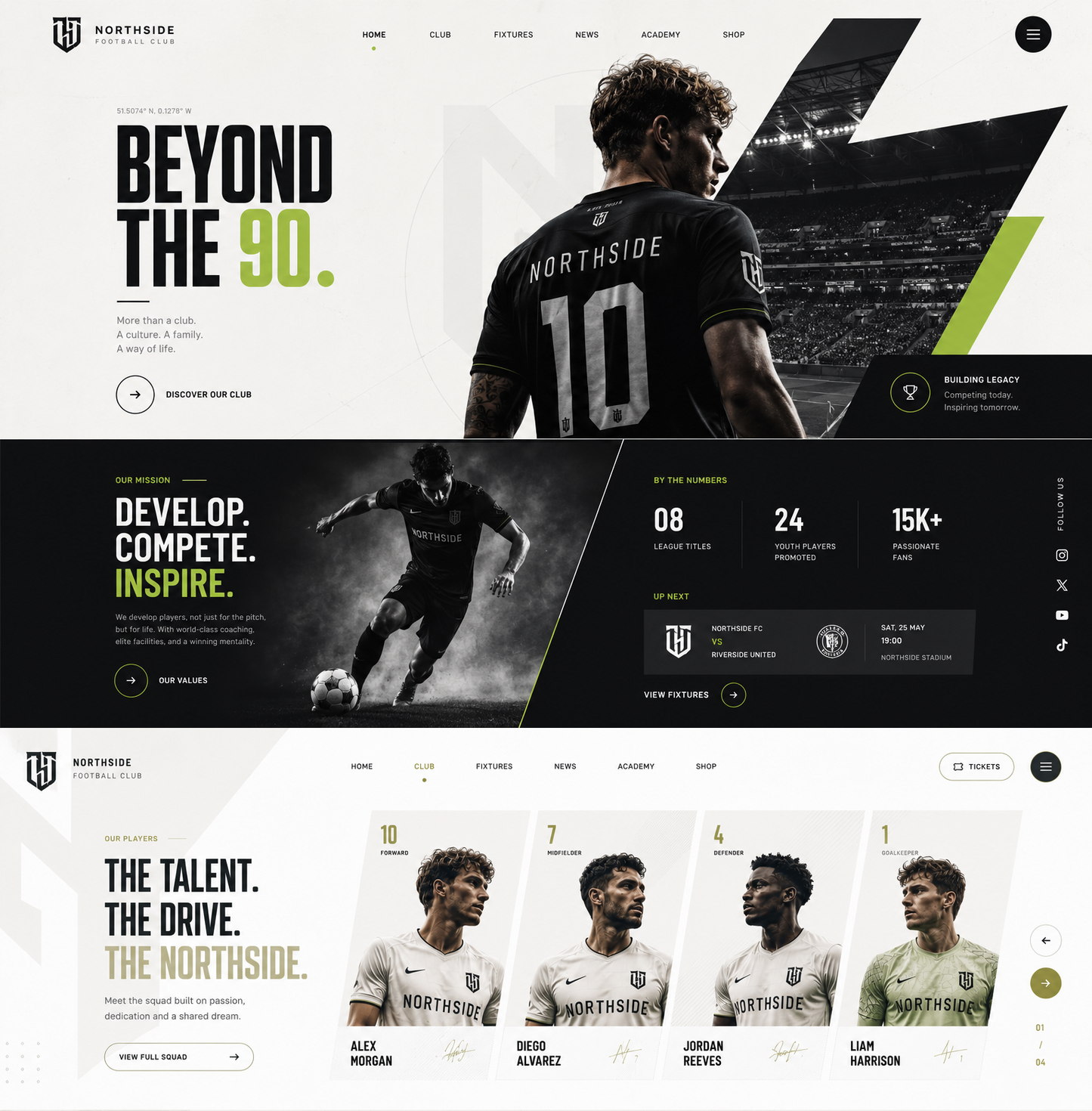 Free Soccer Sports Club Theme