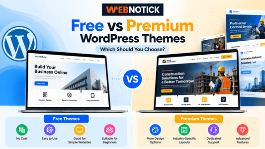 Free vs Premium WordPress Themes: Which Should You Choose? | Webnotick