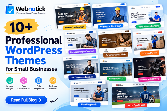 10 Best Free WordPress Themes for Small Businesses | Webnotick