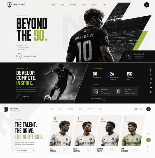 Premium Soccer Sports Club WordPress theme